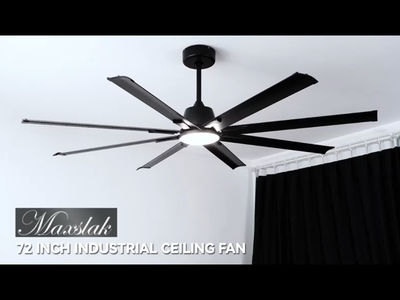 Maxslak CF-Series Industrial Smart Ceiling Fan with Light -Installation Video